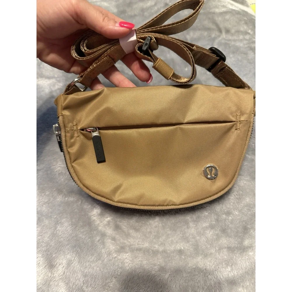 Lululemon All Night Festival Bag Micro Tan Gold Crossbody Belt Bag Neutral